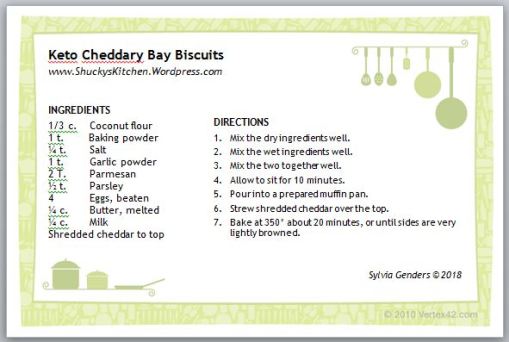 Keto Cheddary Bay Biscuits